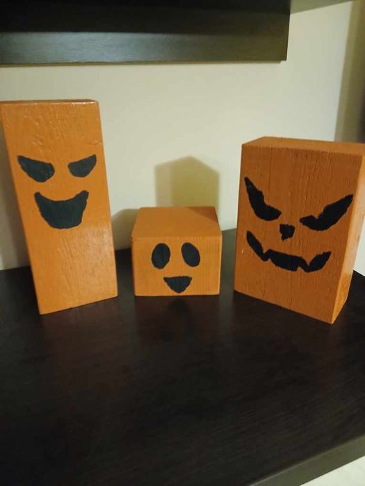 Halloween drewniane figurki