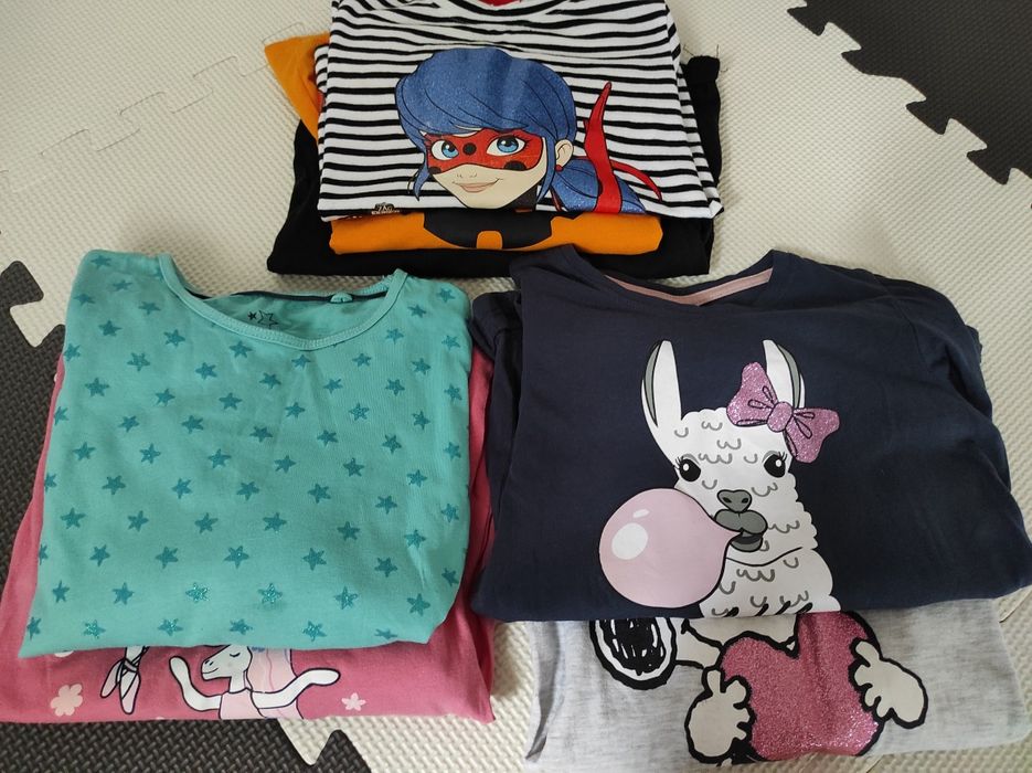 Zestaw: bluzki z długim rękawem 116