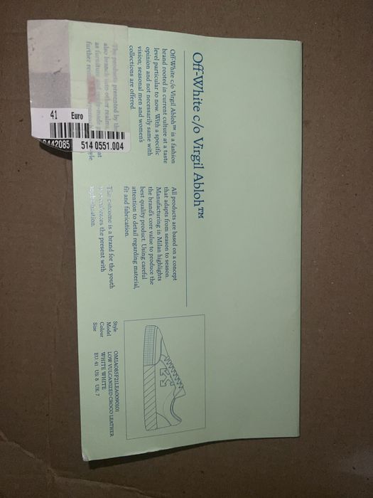 OFF White Vulc 41 оригинал