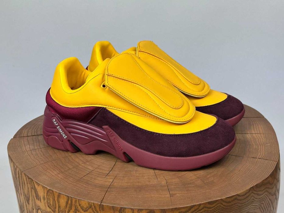Кросівки Adidas Raf Simons Antei Yellow/Bordo premium