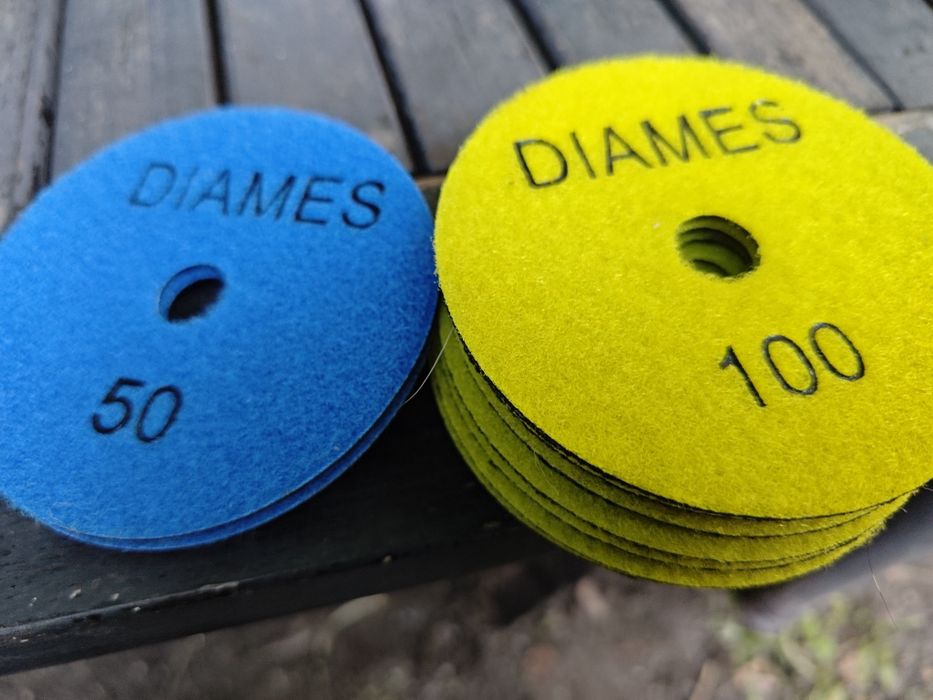 Zestaw 10 sztuk diamentowy pad dysk polerski marki Diames fi 100 (B)