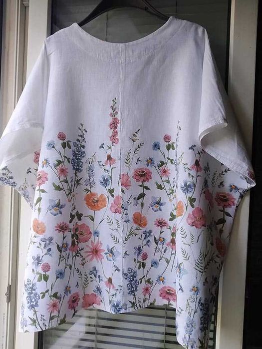 Блуза лен лляна   розмір 52-54-56 льон