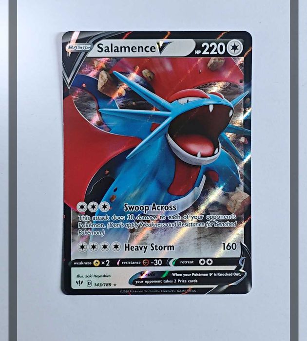 Salamence V 143/189 DAA Pokemon ENG-NM