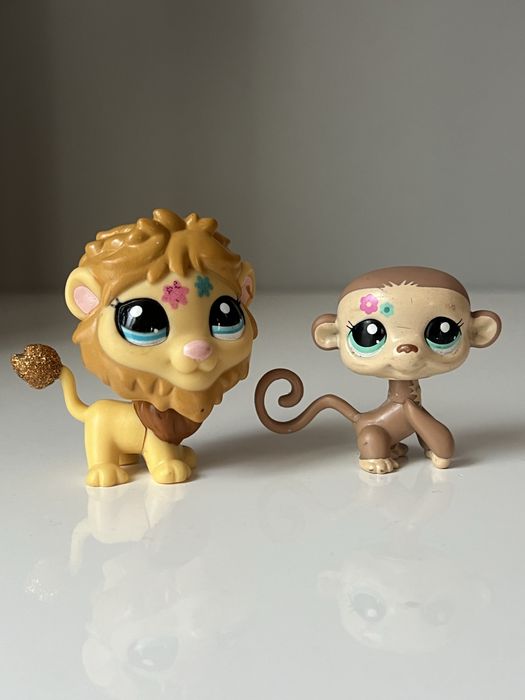 LPS Lew i Małpka figurki