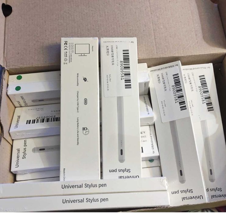 Стилус активный + 2 наконечника для телефона и планшета.опт.дроп