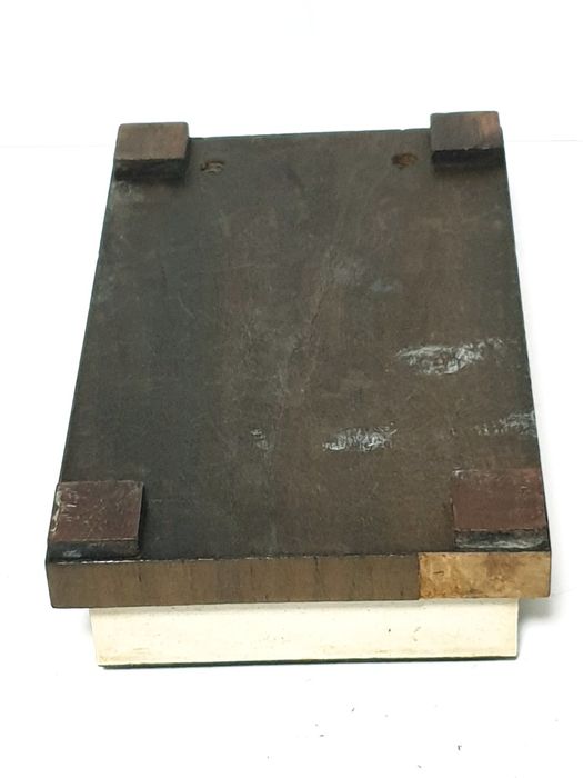 Antigo porta blocos com aplicações em prata portuguesa