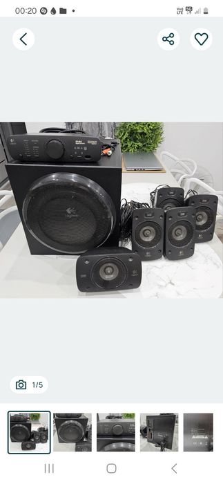 Zestaw głośników Logitech Z 906 5.1 bardzo dobry stan