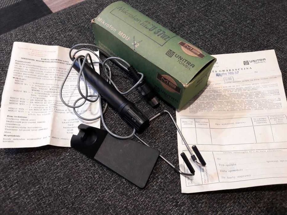 Mikrofon Unitra Tonsil MDU-37 NOWY Prl