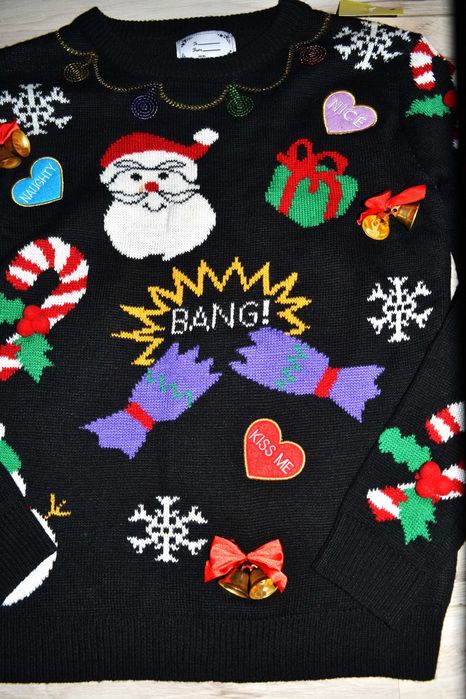 97^ Atmosphere Świąteczny sweter dzwonki XS/S