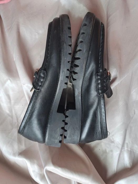 Gucci mokasyny loafersy luxury highend półbuty leather skóra czarne