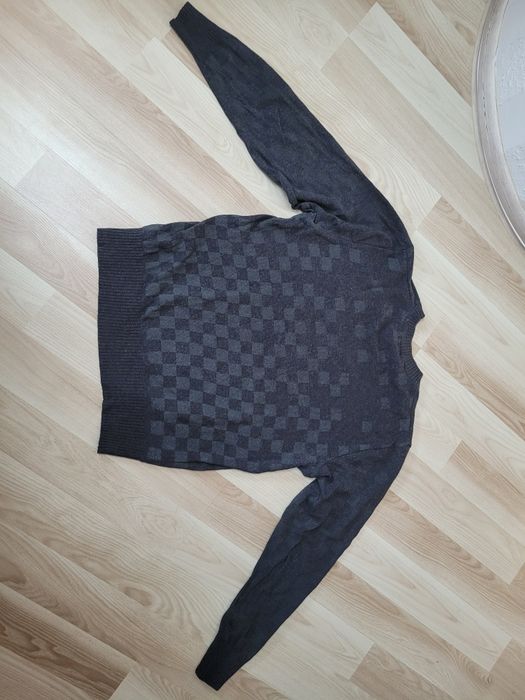Sweterek męski Big Star r.L grafitowy wełniany lambwool