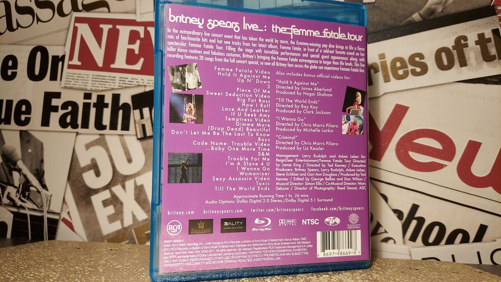 Britney Spears - Femme Fatale Tour Live Koncert na Blu-ray
