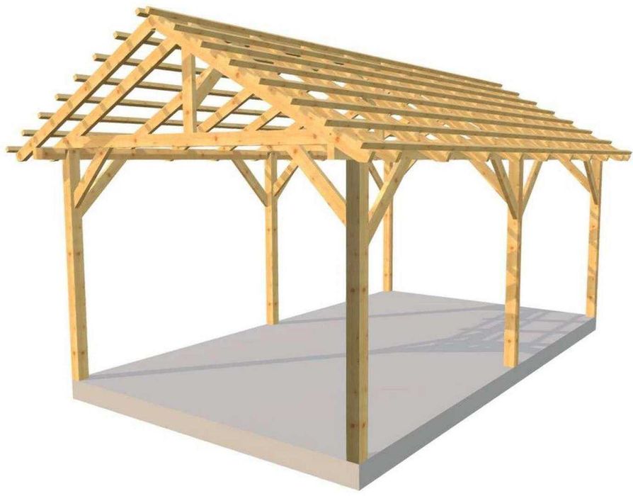 Altana Wiata Garaż Zadaszenie drewniane - darmowa wycena