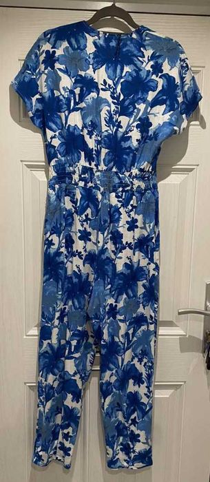 Zara kombinezon w kwiaty LEN, L XL