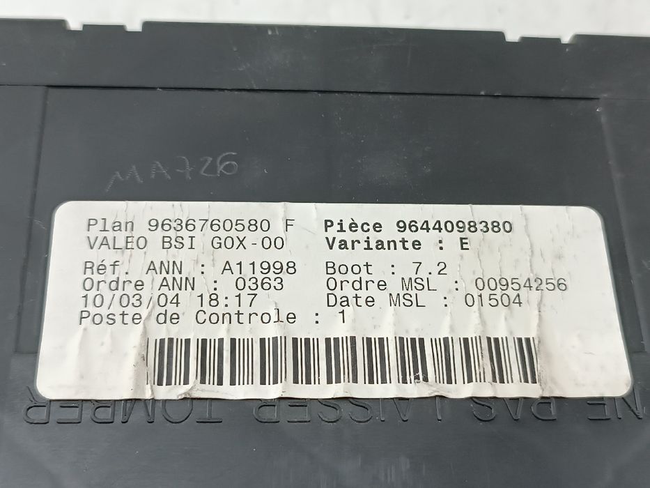 Módulo bsi - peugeot 307 (3a/c) | 00 - 12