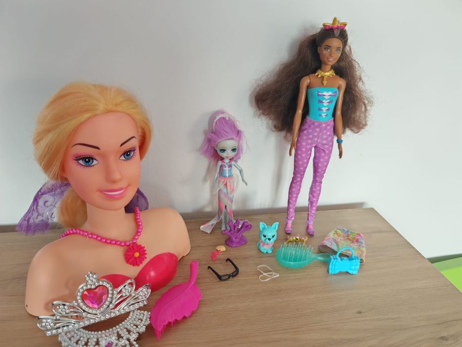 Lalka Barbie, Enchantimals i Główka do czesania lub malowania