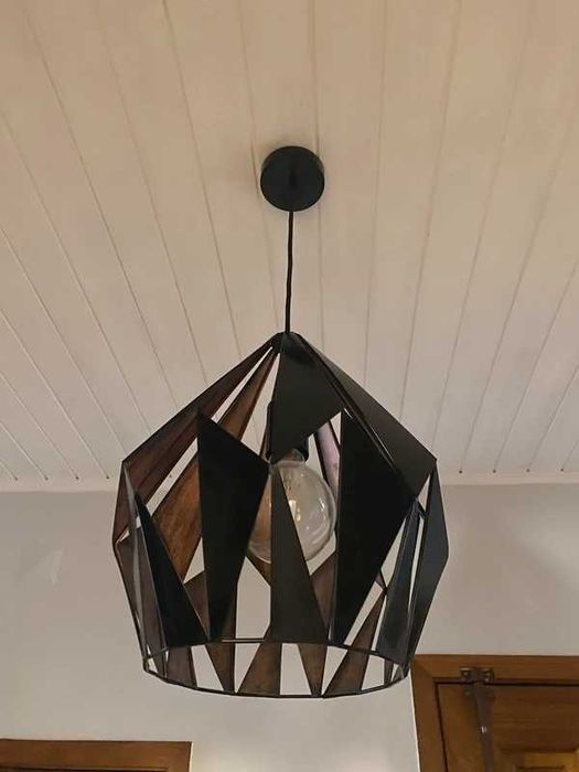 Candeeiro de Teto Suspenso Moderno Eglo Carlton - 37 cmx35cm