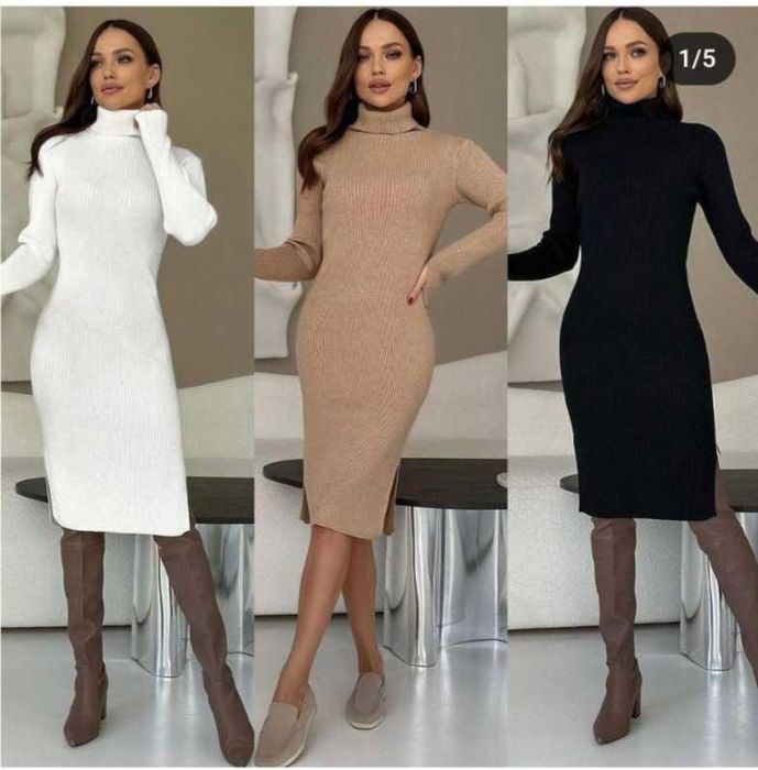 Сукня платье рубчик на флісі 46-48