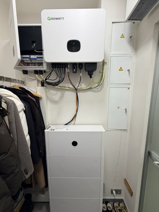 Продам гібридну сонячну систему Growatt з HV батареєю 15 кВт·год