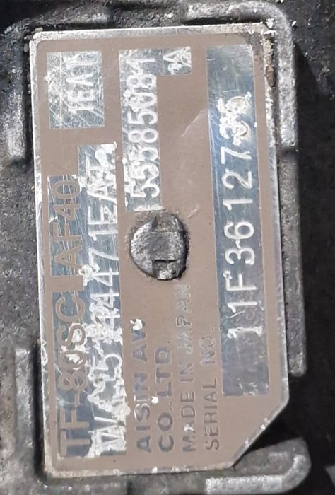 Skrzynia biegów TF80SC TF80-SC AF40 REGENEROWANA 5.55.850.81 2.0 CDTI