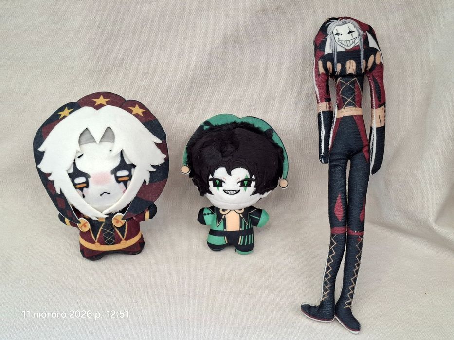 Пьеро мягкая игрушка 10 см Freak circus Цирк фриков Pierrot Арлекин