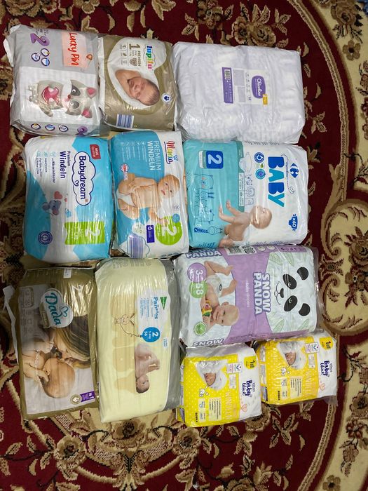 Дитячі підгузки 1 та 2 розмір