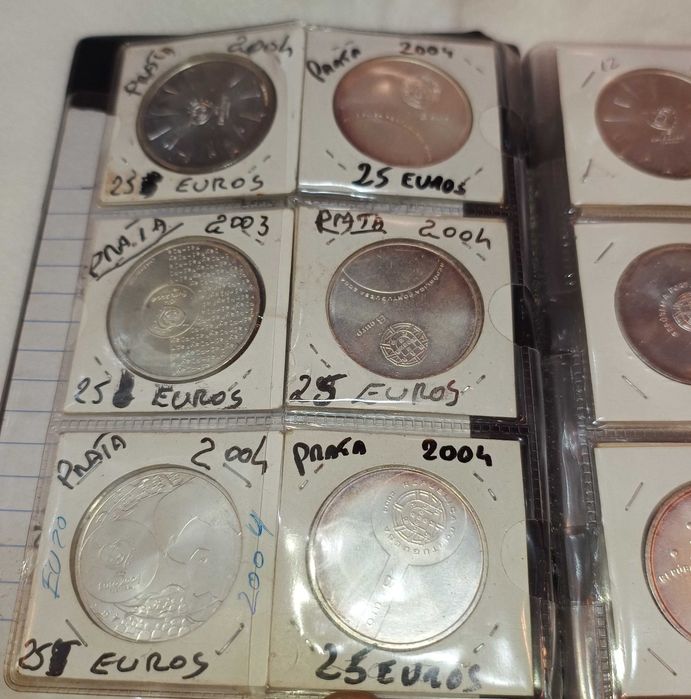 Moedas de Euro Prata