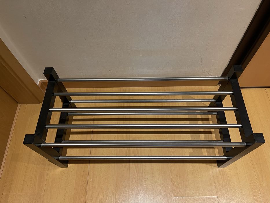 TJUSIG Sapateira, preto, 79x32x37 cm (Ikea)