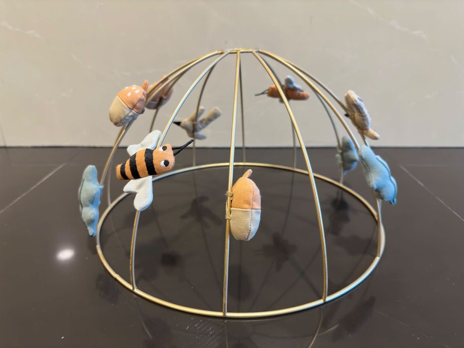 Abajur em forma de gaiola de pássaros