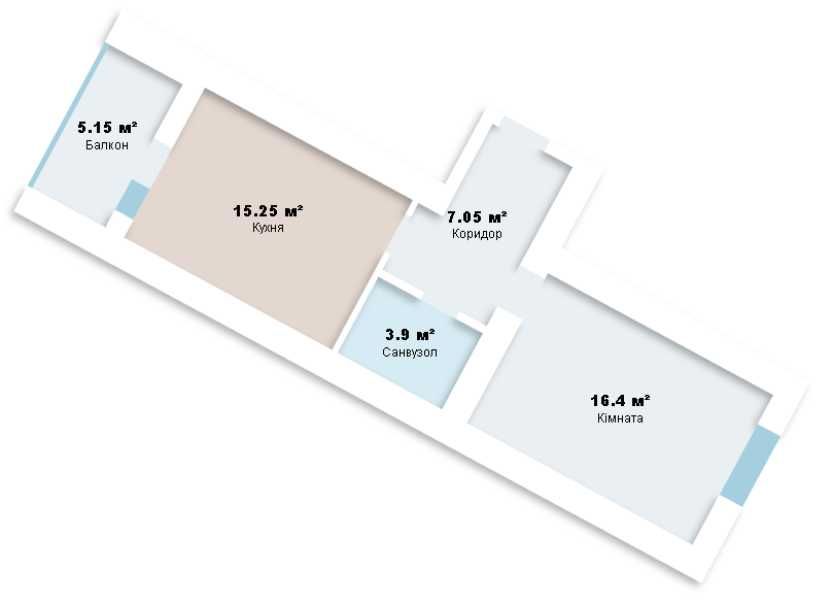 "Автобіографія ПАРК" 47 м2, 1к, 9/10, 39 000$ ВЛАСНИК