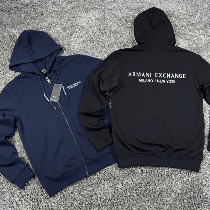 Зіп худі Armani Exchange A|X | стильна кофта на блискавці |