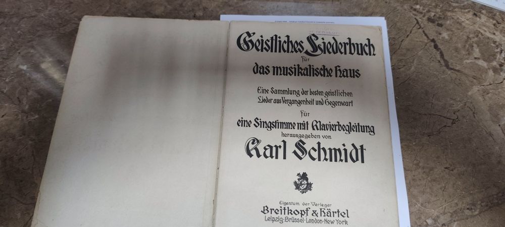 Geistliches Liederbuch für das musikalische Haus