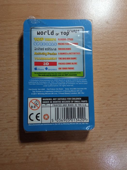 Карточки Top Trumps Horrible Histories (3D)