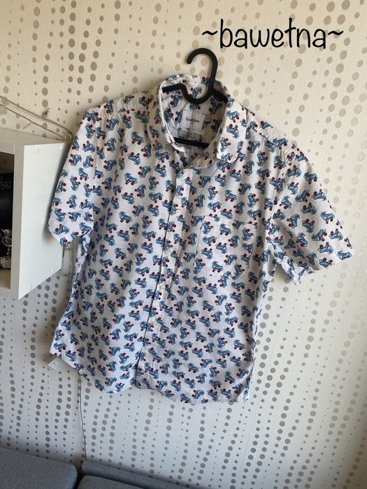 koszula męska letnia wzorzysta Goodfellow wrotki, rolki roz. M