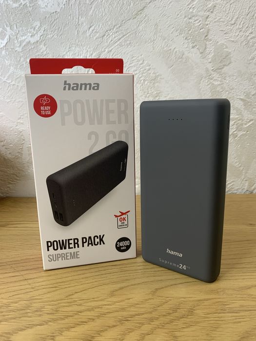 Павербанк HAMA Supreme 24000 mAh/Німеччина