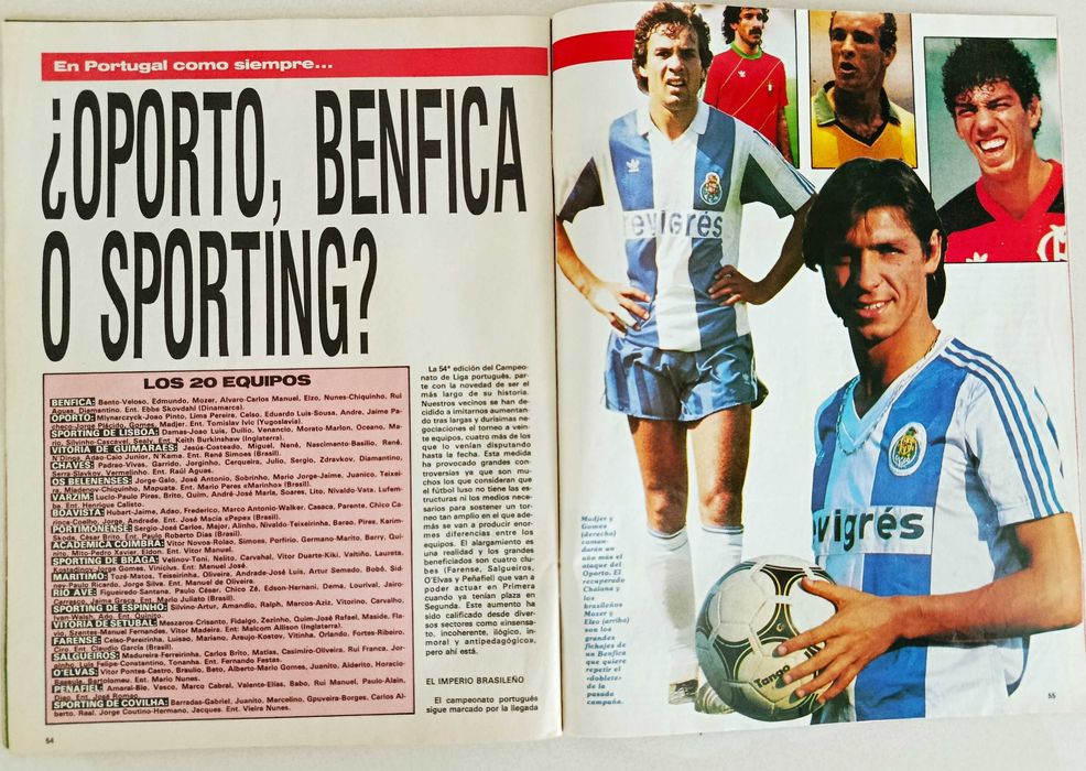 Revista Don Balon de 1987 - Paulo Futre - Atlético Madrid