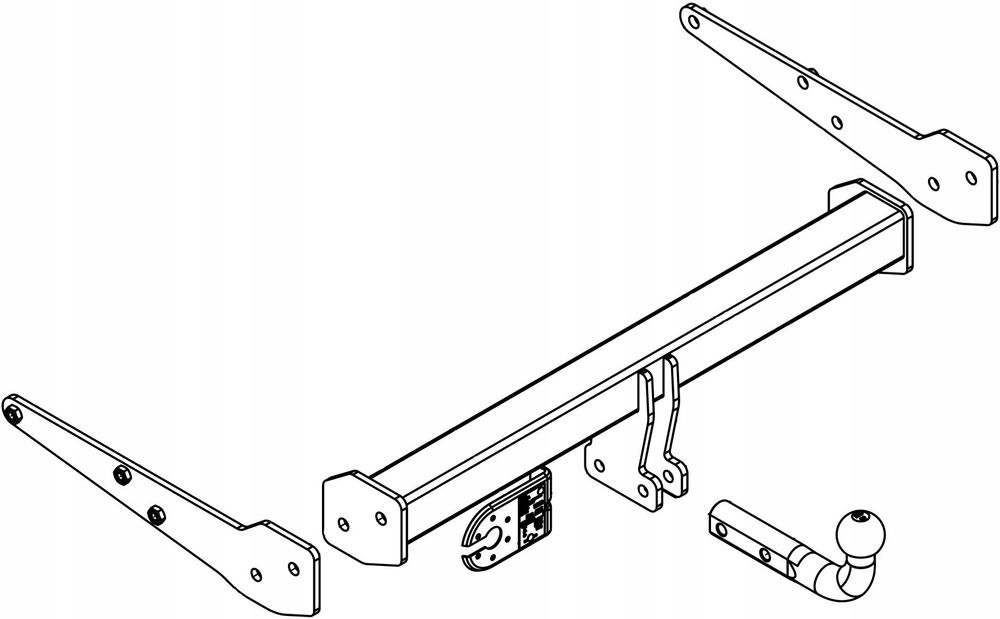 hak holowniczy+modul7pin vw multivan 3 (t6/t6.1)