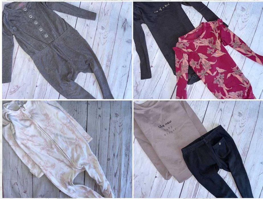 r.86-92 MEGA PAKA 61szt ZESTAW UBRANEK dla córci dziewczynki PEREŁKI