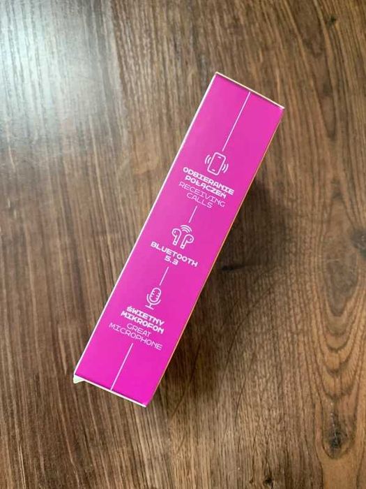Forever słuchawki bezprzewodowe Bluetooth nowe douszne białe