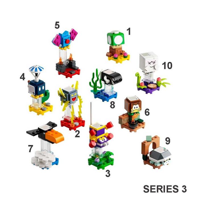 LEGO Super Mario Figuras Personagens Jogo Series 1 2 3 4 e 5 - NOVAS
