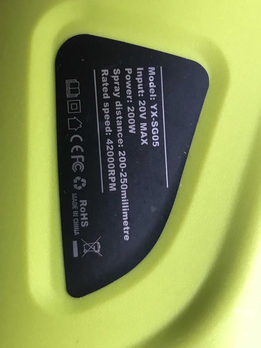 Фарборозпилювач акумуляторний CDIYTOOL для Ryobi 18V,з 4 насадками