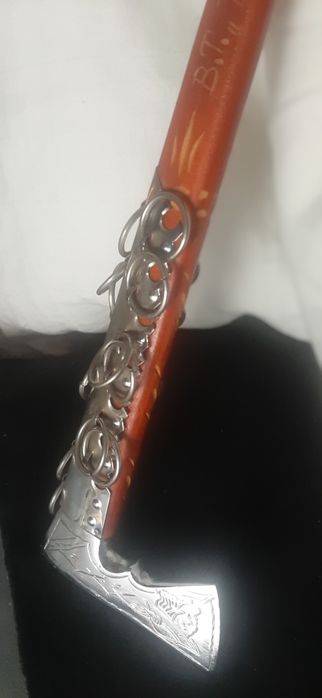 Ćiupaga drewniana ozdobna. (Rękodzieło)