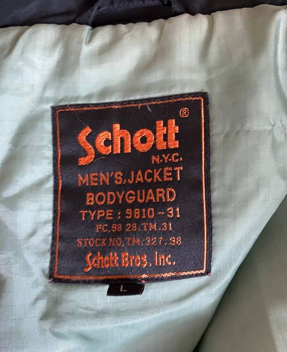 洋楽 HOODFACTOR SCHOTT N.Y.C. Bodyguard Новая куртка США L-XL Avirex Alpha Cooper