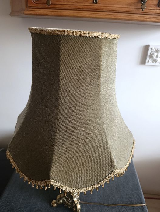 Lampa MOSIĄDZ  wys. 61 cm na Lwich łapach masywna POLECAM