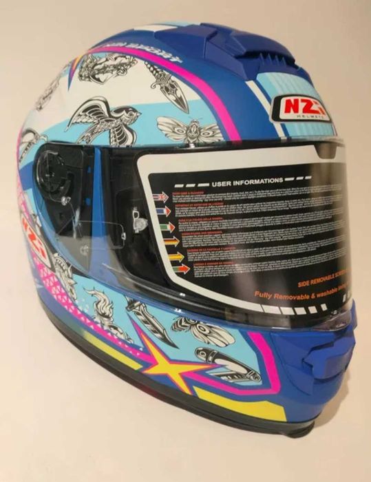 Capacete NZi integral feminino dupla viseira mota scooter novo