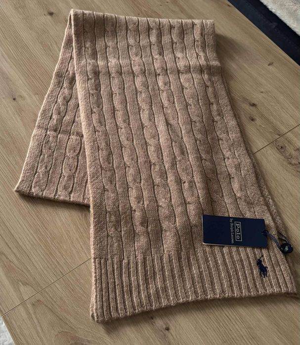 Szalik wełniano kaszmirowy  Ralph Lauren