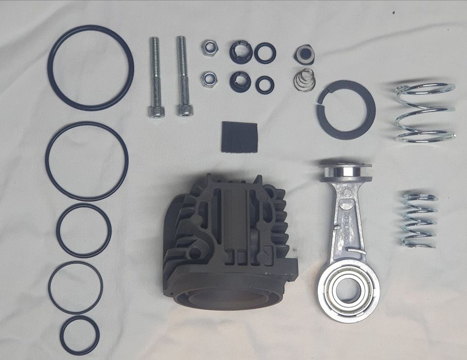 Cylinder i tłok do sprężarki