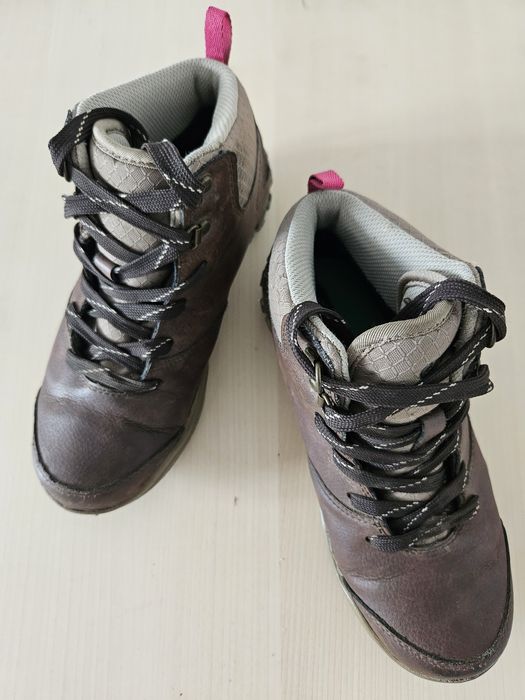 Buty damskie, półbuty turystyczne, trekkingi skórzane, 37; Hi-Tec