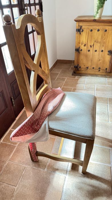 Mesa de jantar + 6 cadeiras rusticas marca Hacienda