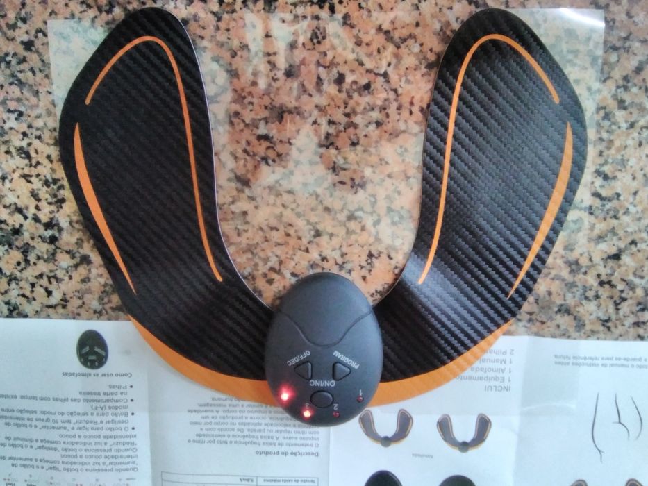 eletroestimulador muscular costas e glúteos, casa quarto apartamento.
